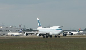 Cathay Pacific Boeing 747 in Frankfurt